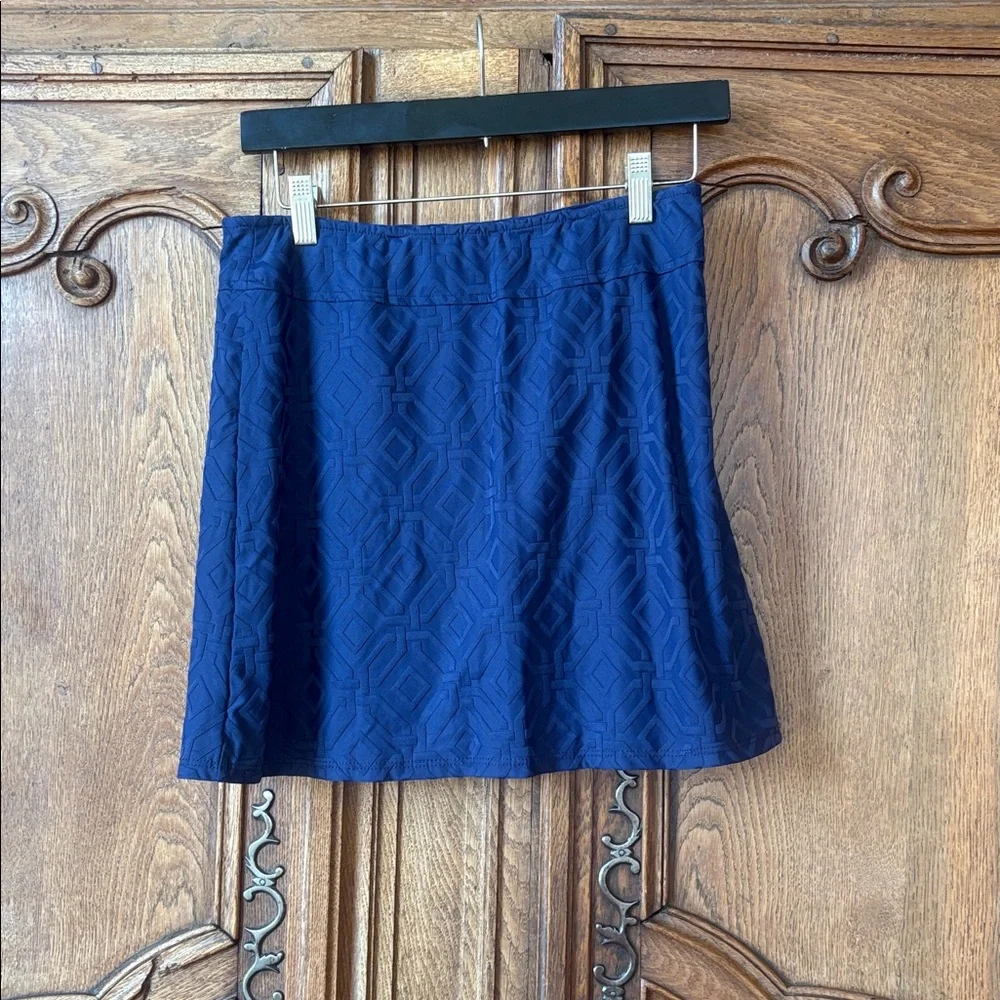 Jude Connally Fern Solid Jacquard Pull-On Skort navy - Picture 7 of 13